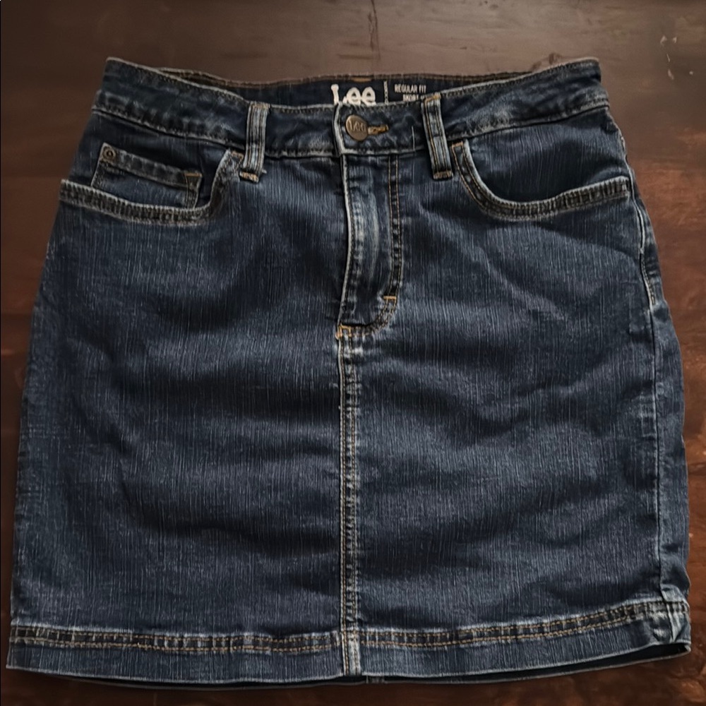Lee Blue Pencil Mini Skirt Casual